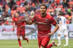 3. Liga; FC Ingolstadt 04 - SV Waldhof Mannheim; Yann Sturm (7, FCI) drittes Tor, Tor Jubel Treffer
