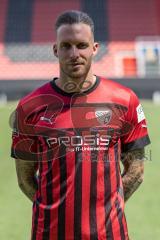 Patrick Schmidt (9, FCI) ; FC Ingolstadt 04; 3.Liga, Porträttermin 2022/2023,