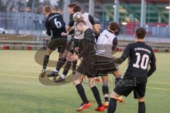 Audi Schanzer Amateur Cup 2022 -  Halbfinale 2 - DJK Ingolstadt - TSV Walpertskirchen - Max Auernhammer #15 -  DJK Ingolstadt - Martin Deutinger schwarz Walpertskirchen #3 - Michael Niedermeir weiss DJK Ingolstadt - Foto: Jürgen Meyer