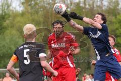 Bezirksliga - Saison 2025/26 - FC Fatih Ingolstadt - TSV Rohrbach - Atilla Demir rot Fatih - Daniel Wolf TW Fatih - Foto: Meyer Jürgen