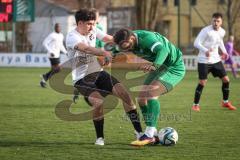 Bezirksliga - Saison 2025/26 - FC Gerolfing - SpVgg Altenerding - Flaur Bashota (Nr.23 - FC Gerolfing) - Pedro Flores weiss Altenerding - Foto: Meyer Jürgen