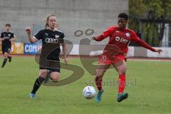 2. Fußball-Liga - Frauen - Saison 2022/2023 - FC Ingolstadt 04 - FFC Turbine Potsdam II - Lea Wolski (Nr.6 - FCI Frauen) - Aniwaa Louisa rot #20 Potsdam - Foto: Meyer Jürgen