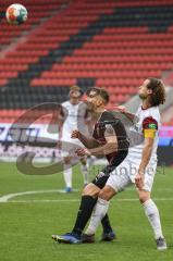 2.BL; FC Ingolstadt 04 - SG Dynamo Dresden; Stefan Kutschke (30, FCI) Kopfball Stark Yannick (5 Dresden)