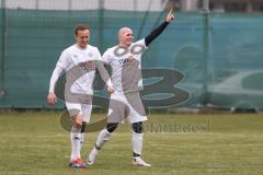 Kreisklasse - Saison 2025/26- Türk SV Ingolstadt - MTV Ingolstadt-  - Der 0:1 Führungstreffer durch Zvonko Bivolcevic weiss MTV - Mykola Bilotserkivets weiss MTV - jubel  - Foto: Meyer Jürgen