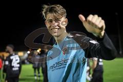 Toto-Pokal; ATSV Erlangen - FC Ingolstadt 04; Spiel ist aus,  Sieg Jubel Freude 0:2, Torwart Markus Ponath (40, FCI)