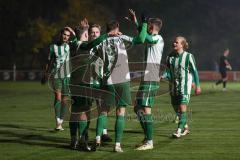 Landesliga - Saison 2025/26 - SV Manching - TSV Hollenbach - Der 1:0 Treffer durch Sebastian Graßl (Nr.10 - SV Manching) - jubel - Fabian  Neumayer (Nr.9 - SV Manching) - XXXXX - Foto: Meyer Jürgen