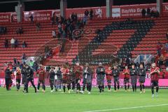 3. Liga; FC Ingolstadt 04 - FSV Zwickau; Spieler bedanken sich bei den Fans, Ehrenrunde