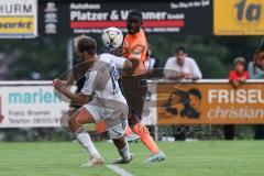 Toto-Pokal; SV Hutthurm - FC Ingolstadt 04; Daouda Beleme (9, FCI) Matthias Kühberger (14 SVH)