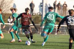 3. Liga; Testspiel; SpVgg Greuther Fürth - FC Ingolstadt 04 - Arian Llugiqi (25, FCI) Zweikampf Kampf um den Ball Angleberger Devin (31 SpVgg) Urbig Jonas (40 SpVgg)