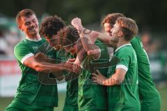 Bezirksliga - Saison 2025/26 - FC Gerolfing - TSV Rohrbach - Der 1:0 Führungstreffer durch David Simm (Nr.7 - FC Gerolfing) - jubel -  - XXXXX - Foto: Meyer Jürgen