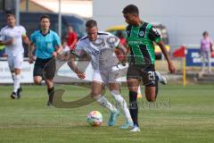 Testspiel - SpVgg Greuther Fürth - FC Ingolstadt 04 - Schmidt Patrick (Nr.9 - FCI) - Tillman Timothy (#21 Fürth) - - Foto: Jürgen Meyer