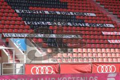 3. Liga - FC Ingolstadt 04 - 1. FC Saarbrücken - Spruchband Choreo Fans