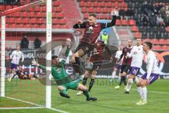 2.BL; FC Ingolstadt 04 - Erzgebirge Aue; Torchance Patrick Schmidt (32, FCI) Torwart Männel Martin (1 Aue)