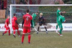 Testspiel - SV Manching - TSV Pöttmes - Eigentor zum 1:1 durch Dzenis Seferovic #16 Manching - Bernhard Feil Torwart (#1 Manching) - jubel - Foto: Jürgen Meyer