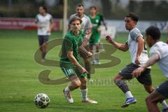Landesliga - Saison 2026/27 - SV Manching - SC Cosmos Aystetten - Sebastian  Graßl (Nr.10 - SV Manching) - Durasinovic Dejan weis Aystetten  - Foto: Meyer Jürgen