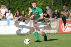Kreisliga - Saison 2023/24 - Relegation zur BZL - FC Gerolfing - SVA Palzing - Bastian Heigl grün Gerolfing - XXXXX - Foto: Meyer Jürgen