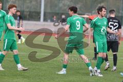Bezirksliga - Saison 2024/25- FC Fatih - VFB Eichstätt II  - Samuel Schmid grün Eichstätt mit dem 0:1 Führungstreffer - jubel - - Foto: Meyer Jürgen