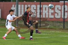 Bayernliga Nord - Saison 2024/25 - FC Ingolstadt 04 II - ATSV Erlangen - Tobias Schröck (Nr.21 - FCI U21) - Rexhepi Ensar weiss Erlangen - Foto: Meyer Jürgen