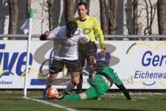 Fussball - Kreisliga - FC Gerolfing - SV Karlshuld - Christian Träsch Fc Gerolfing - Devin Davis grün Karlshuld - Foto: Meyer Jürgen