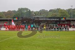 2. Fußball-Liga - Frauen - Saison 2022/2023 - FC Ingolstadt 04 - RB Leipzig - Die Mannschaften auf dem Spielfeld - Foto: Meyer Jürgen