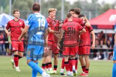 3. Liga; Testspiel; FC Ingolstadt 04 - 1. FC Heidenheim; Tor Jubel Treffer 2:3 Emre Gül (5, FCI) Julian Kügel (29, FCI) Gustav Christensen (24, FCI) Kilian Michelbach (46, FCI) Jasper Maljojoki (23, FCI)