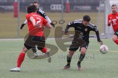 AUDI - Schanzer Amateurcup 2023 - Vorrunde - Türk SV Ingolstadt - SV 66 Pondorf - Aytac Mandaci schwarz Türk SV - Philipp Schupp rot Pondorf #2 - Foto: Meyer Jürgen