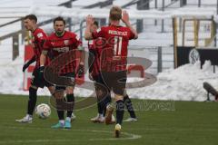 3.Liga - Saison 2022/2023 - SV 07 Elversberg - FC Ingolstadt 04 - Der 3:2 Anschlusstreffer durch Maximilian  Dittgen (Nr.10 - FCI) ) - jubel - Foto: Meyer Jürgen