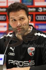 3. Liga; FC Ingolstadt 04 - VfL Osnabrück; Interview Pressekonferenz Cheftrainer Guerino Capretti (FCI)