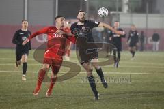 Bayernliga Süd - Saison 2022/2023 - FC Ingolstadt 04 II -  Türkspor Augsburg - Nerman Mackic schwarz Türkspor - Gashi Egson (Nr.9 - Fc Ingolstadt 04 II) - Foto: Meyer Jürgen