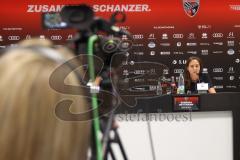 3. Liga - Saison 2024/25 - Pressekonferenz - FC Ingolstadt 04 -  - Cheftrainerin Sabrina Wittmann (FCI) - XXXXX - Foto: Meyer Jürgen