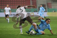 U 21-Länderspiel Deutschland – San Marino; Zweikampf Kampf um den Ball Noah Katterbach (3 GER) Thomas Rosti (13 SM)