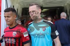 3. Liga; FC Ingolstadt 04 - SV Elversberg; Marcel Costly (22, FCI) Torwart Marius Funk (1, FCI)