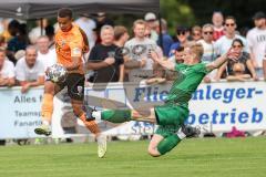 Toto-Pokal; SV Manching - FC Ingolstadt 04; Marcel Costly (22, FCI) Rainer Meiseinger (SVM)