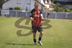 A-Junioren Bundesliga  - Saison 2026/27 - A-Junioren - FC Ingolstadt 04 - Jahn Regensburg - Luca Stark rot FCI jubelt, nach seinem Eckball der per Eigentor zum 2:0 führte - XXXXX - Foto: Meyer Jürgen