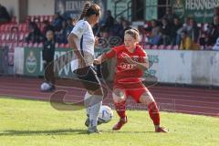 2. Fußball-Liga - Frauen - Saison 2022/2023 - FC Ingolstadt 04 - FSV Gütersloh - Yvonne Dengscherz (Nr.23 - FC Ingolstadt 04 ) - Tayeh Marah weiss Gütersloh - Foto: Meyer Jürgen