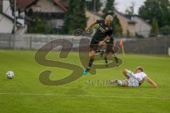 Bayernliga Süd - Saison 2021/2022 - FC Ingolstadt 04 II - SV Donaustauf - Riedl Fabio (#18 FCI) - Belmin Idrizovic Donaustauf weiss - Foto: Meyer Jürgen