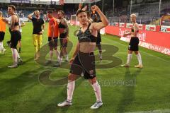 3.Liga - Saison 2022/2023 - VFL Osnabrück - FC Ingolstadt 04 - Das Spiel ist aus - Jubel - Die Mannschaft feiert mit den fans - Dominik Franke (Nr.3 - FCI) - Foto: Meyer Jürgen
