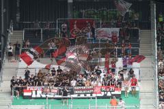 3. Liga - Saison 2026/27 - SC Preussen Münster - FC Ingolstadt 04 -  mitgereiste Fans -  - XXXXX - Foto: Meyer Jürgen