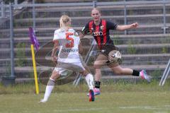 2. Bundesliga Frauen - Saison 2025/26 - FC Ingolstadt 04 Frauen - FCB München II - Jana Mijatovic (Nr.21 - FC Ingolstadt Frauen I) - Zähringer Luzie rot FCB  - Foto: Meyer Jürgen
