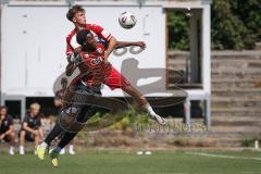 A-Junioren Bundesliga  - Saison 2026/27 - A-Junioren - FC Ingolstadt 04 - Jahn Regensburg - Elom Apemegno rot FCI - Jonas Rohmann weiss Regensburg - Foto: Meyer Jürgen