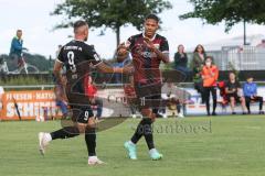 Testspiel - 2. Bundesliga - VfB Eichstätt - FC Ingolstadt 04 - Tor Jubel Justin Butler (31, FCI) Fatih Kaya (9, FCI)