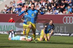 2.BL; FC Ingolstadt 04 - FC Schalke 04; Valmir Sulejmani (33, FCI) Sturm Rico Preißinger (6, FCI)