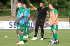 Freundschaftsspiel - Saison 2023/2024 - SV Manching - FC Ingolstadt 04 - Cheftrainer Serkan Demir (SV Manching)  - Foto: Meyer Jürgen