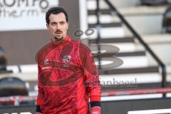 3. Liga; SC Verl - FC Ingolstadt 04; WarmUp vor dem Spiel Torwart Kai Eisele (25, FCI)
