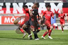 Im Bild: Dominik Dedaj (#21 FCI B-Junioren) und Michael Udebuluzor (#25 FCI B-Junioren)

Fussball - B-Junioren - Relegation 2021  - FC Ingolstadt 04 - SSV Jahn Regensburg -  Foto: Ralf Lüger/rsp-sport.de