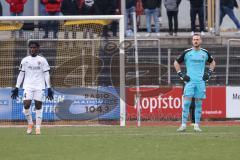 3. Liga; SpVgg Bayreuth - FC Ingolstadt 04; Tor 1:0, Enttäuschung Hans Nunoo Sarpei (18 FCI) Torwart Marius Funk (1, FCI)