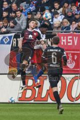 2.BL; Hamburger SV - FC Ingolstadt 04; Nils Roeseler (13, FCI) Alidou Faride (48 HSV)