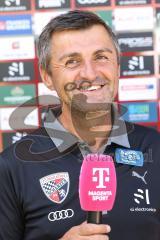3. Liga; FC Ingolstadt 04 - Hallescher FC; Interviewvor dem Spiel Cheftrainer Michael Köllner (FCI)