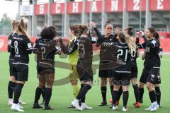 2024_2_10 - 2. Bundesliga Frauen - Saison 2023/24 - Freundschaftsspiel - FC Ingolstadt 04 Frauen - Schwaben Augsburg - Die Mannschaft motiviert sich vor dem Spiel -  - XXXXX - Foto: Meyer Jürgen