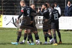 Fussball - Kreisliga - FC Grün Weiss Ingolstadt - FC Fatih Ingolstadt - Akif Abasikeles schwarz Fatih Ing. mit dem 0:1 Führungstreffer - jubel - Foto: Meyer Jürgen